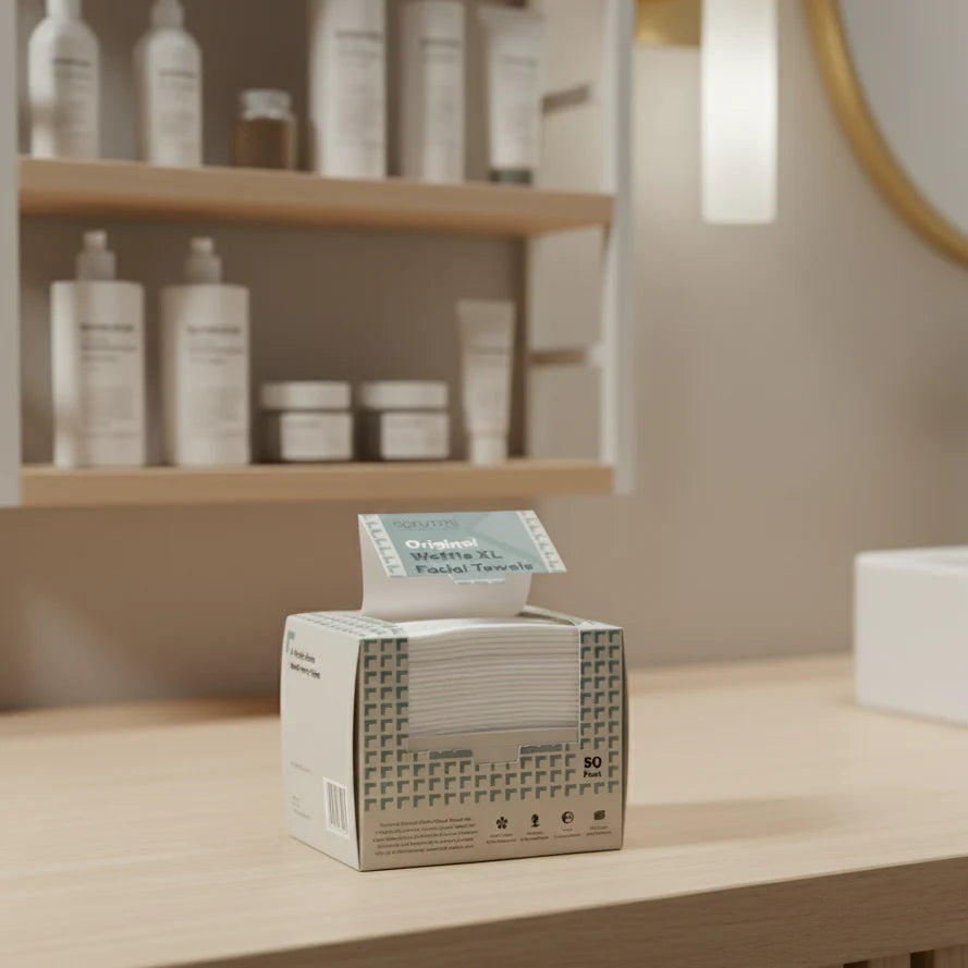 Biodegradable XL Facial Towels